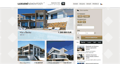 Desktop Screenshot of luxusni-nemovitosti.cz